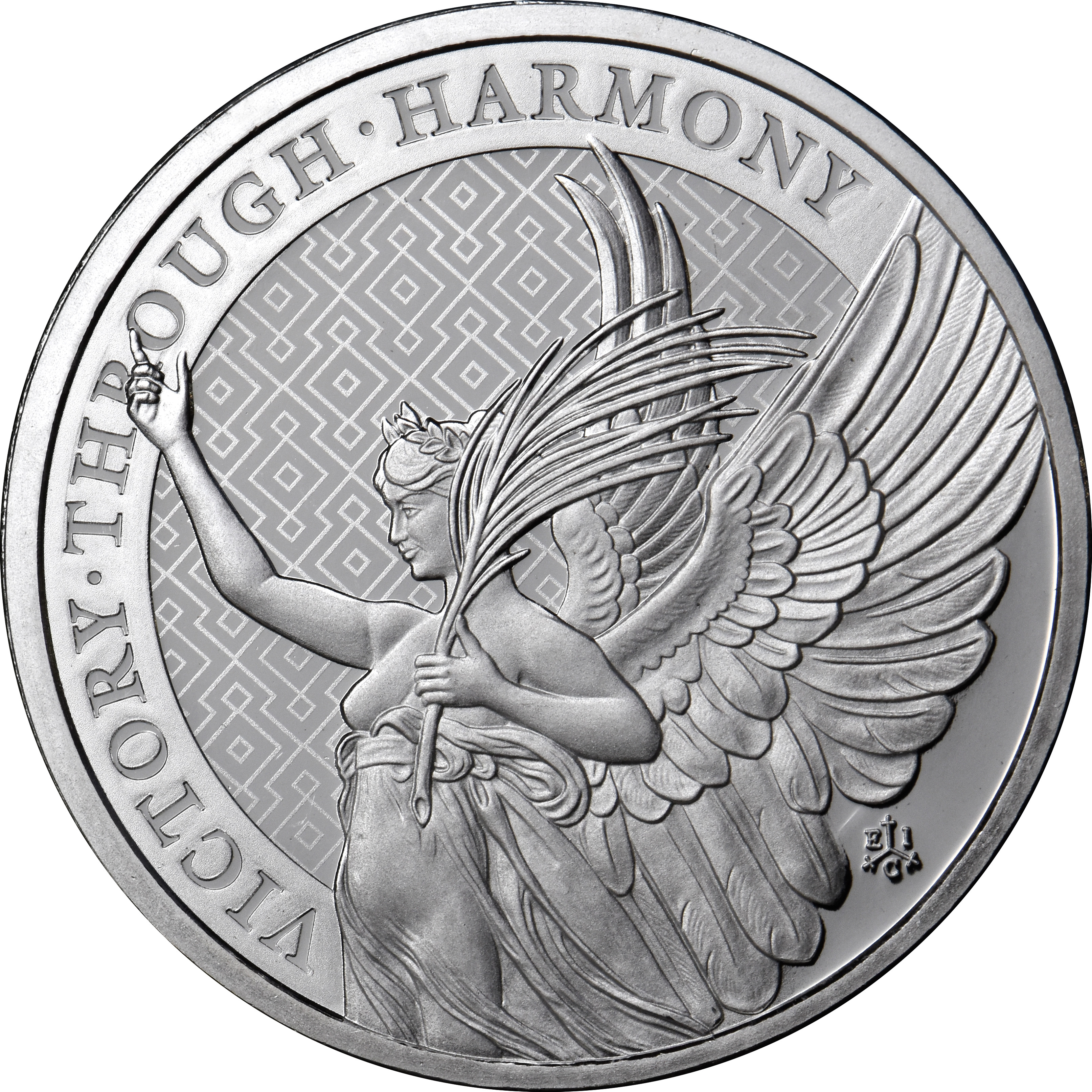 What is the diameter of the 1 oz Silver St Helena Victory coin ?